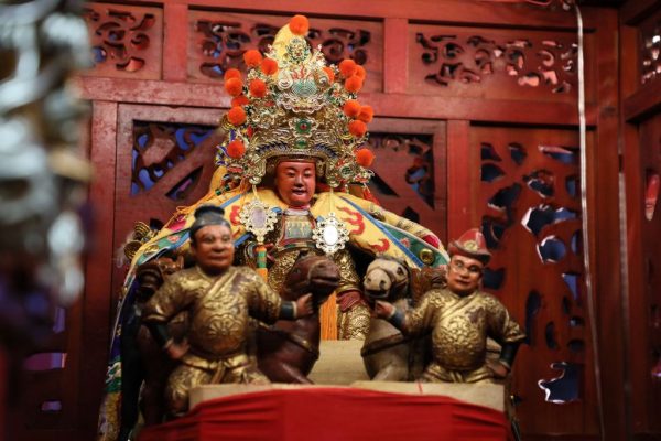 嘉義縣鹿草鄉西井村的圓山宮主祀的王孫大使，金身是個充滿親和力的男孩。（取材自嘉義縣政府網站）