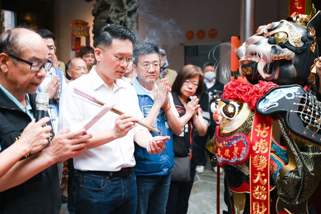 龍潭龍元宮舉行黑虎爺將軍開光入神儀式。（取材自桃園市政府網站）
