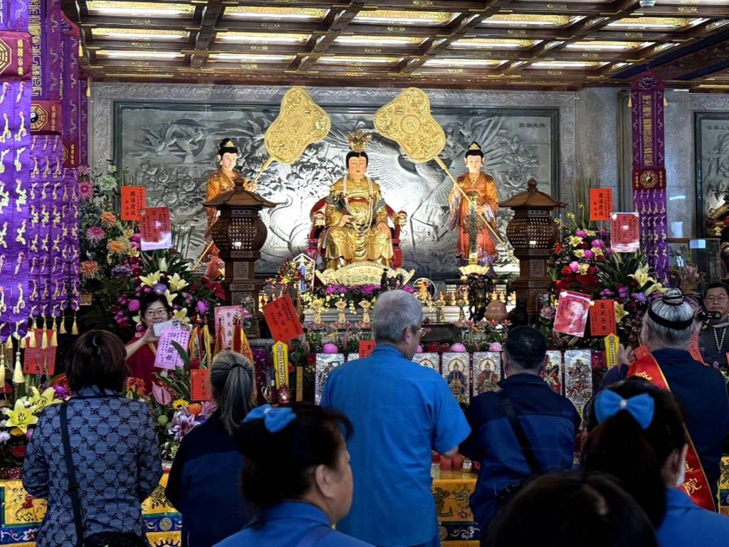 台灣道教總廟無極三清總道院舉行「瑤池大聖西王金母大天尊」安座大典。（取材自臺中市政府網站）