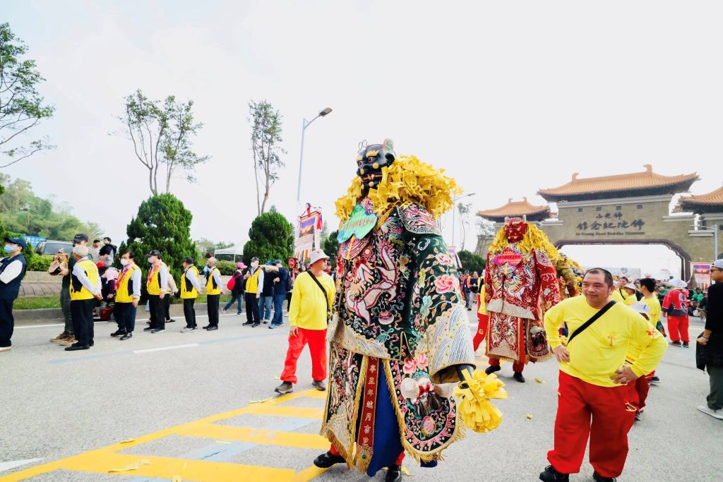 來自全臺112尊「千里眼」與「順風耳」將軍，「世界神明聯誼會」進行大會師，掀起活動高潮。（取材自北港朝天宮攝影紀錄FB相簿）