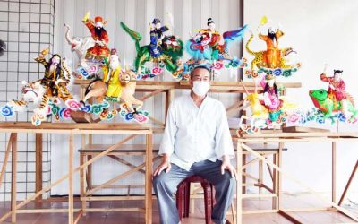 糊紙達人「金門師」 八仙過海作品橫跨宗教藝術