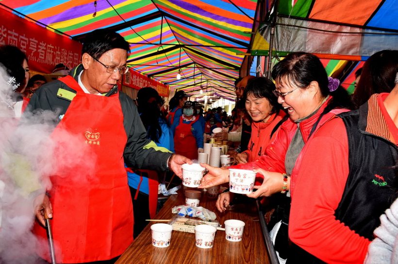農曆元月十六日紫南宮吃丁酒 土地公傳奇吃喜悅也吃文化