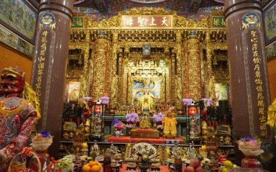 紅毛港朝天宮媽祖二戰時接砲彈 照顧人民免於戰火
